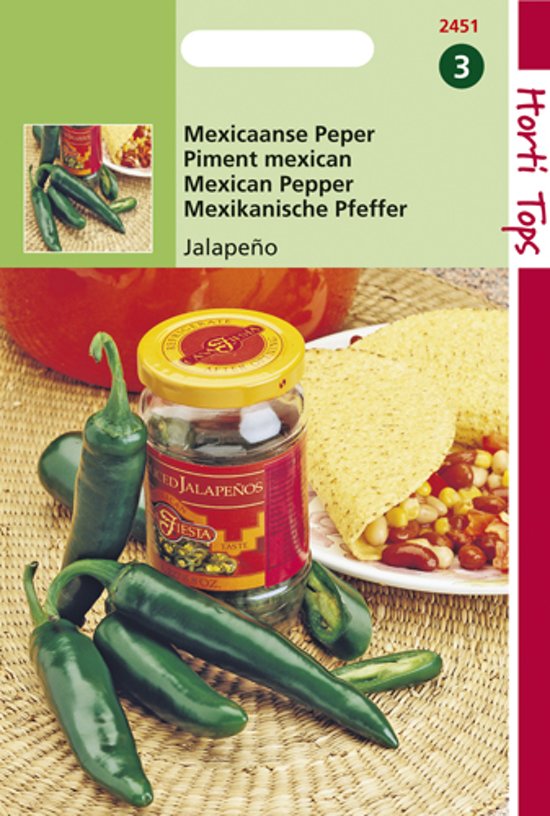 Peper Jalapeno (Capsicum) 300 zaden HT